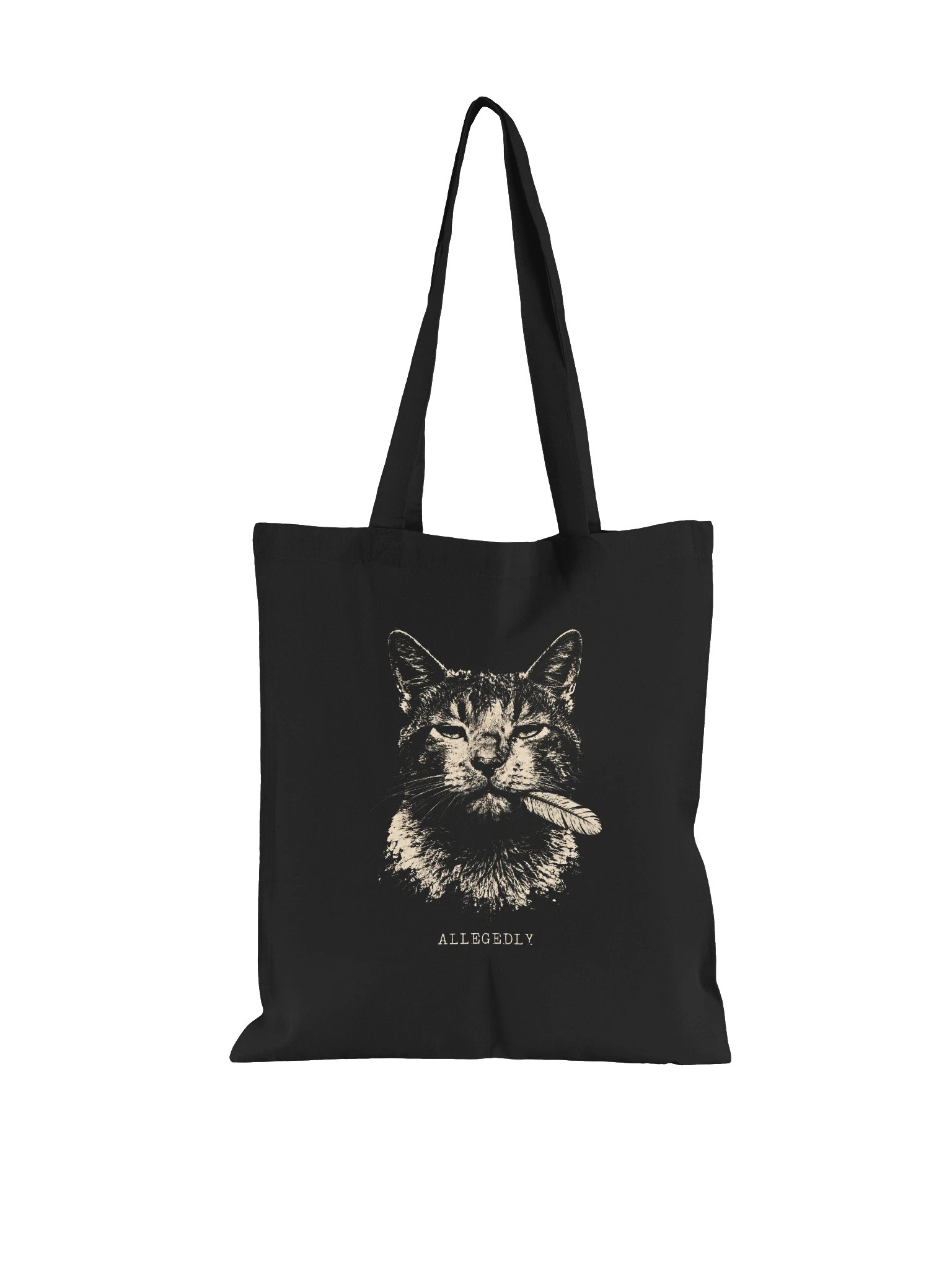 Allegedly Cat Cotton Tote Bag product image (1)