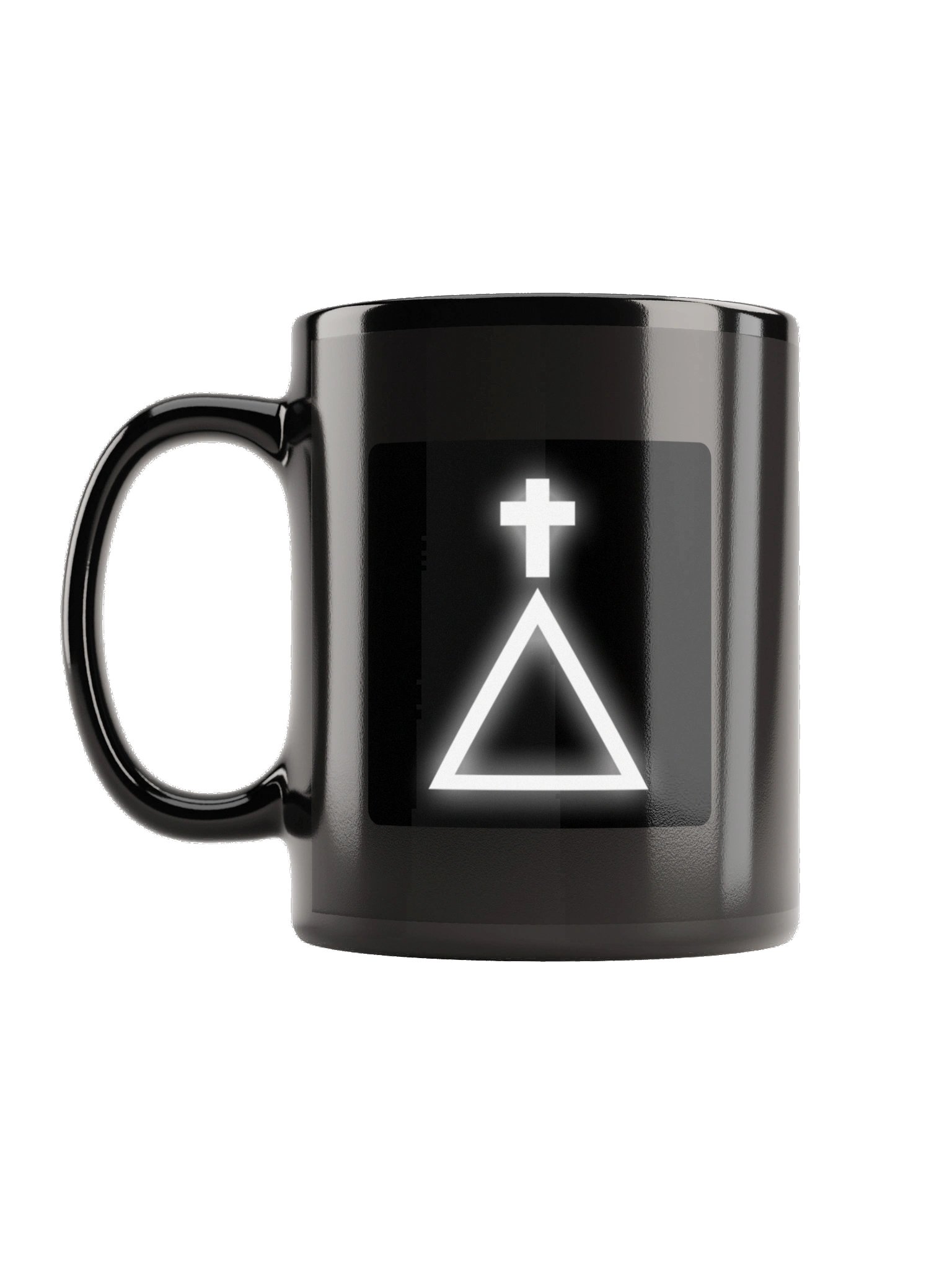 Golden Dawn Cross and Triangle Black Mug product image (1)