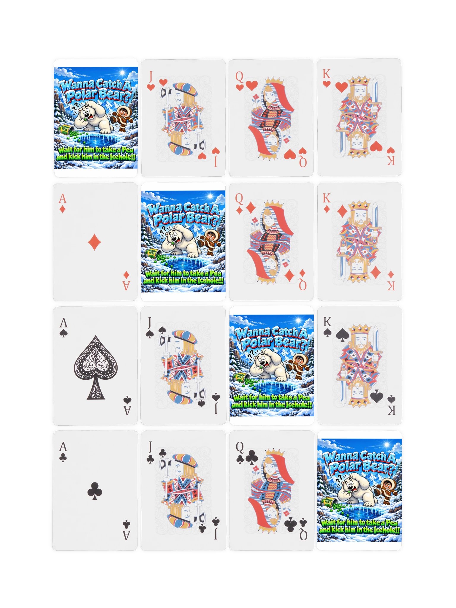 1 Earth Prints Polar Bear Poker Playing Cards product image (5)