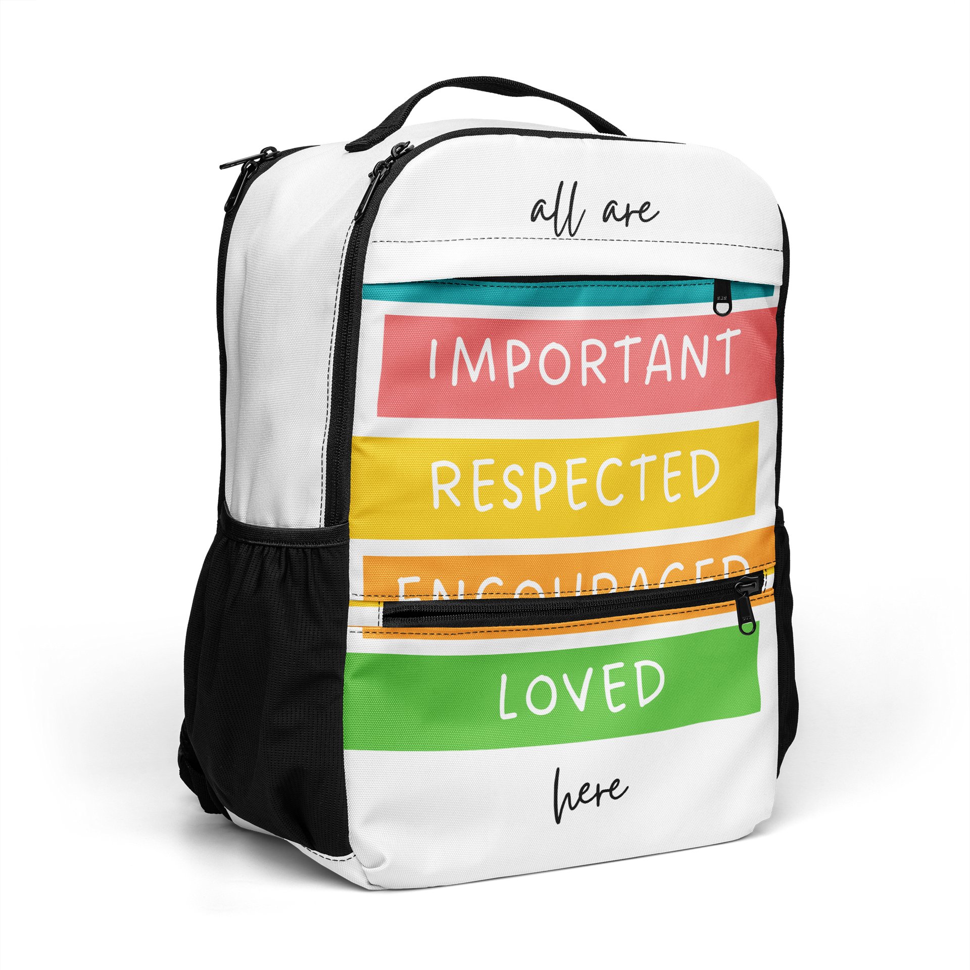 Welcome & Empower All-Over Print Backpack product image (7)