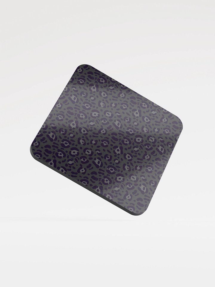 Stylish Bold Leopard Print Glossed Cork Coaster product image (1)