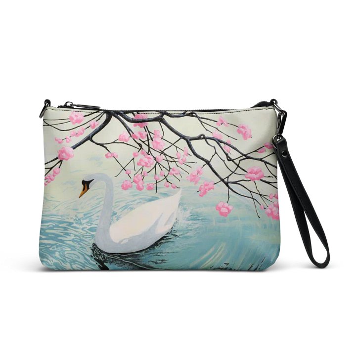 Lady Swan All-Over Print Crossbody Bag product image (1)