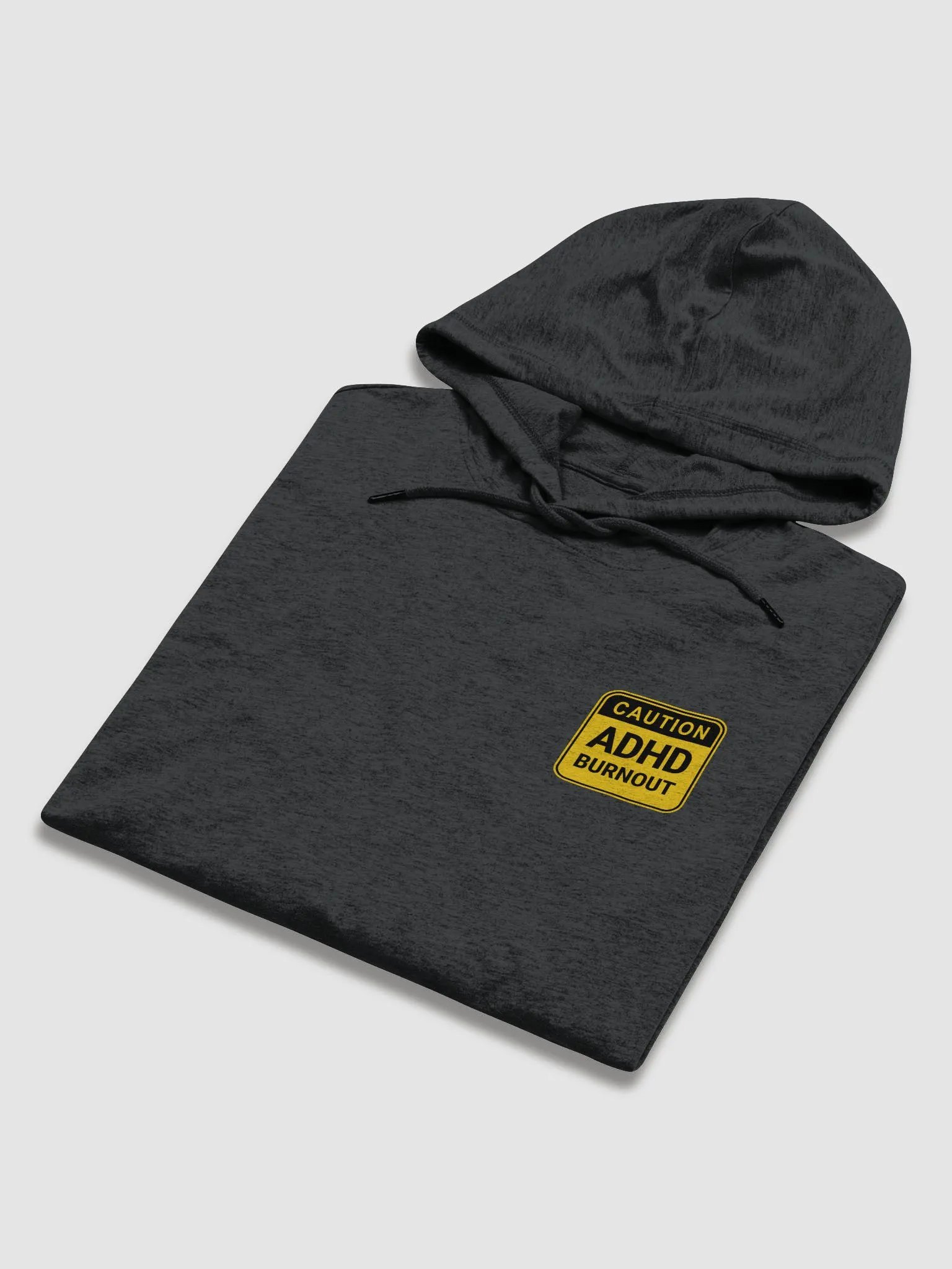 CAUTION: ADHD BURNOUT printed lightweight hoodie product image (6)
