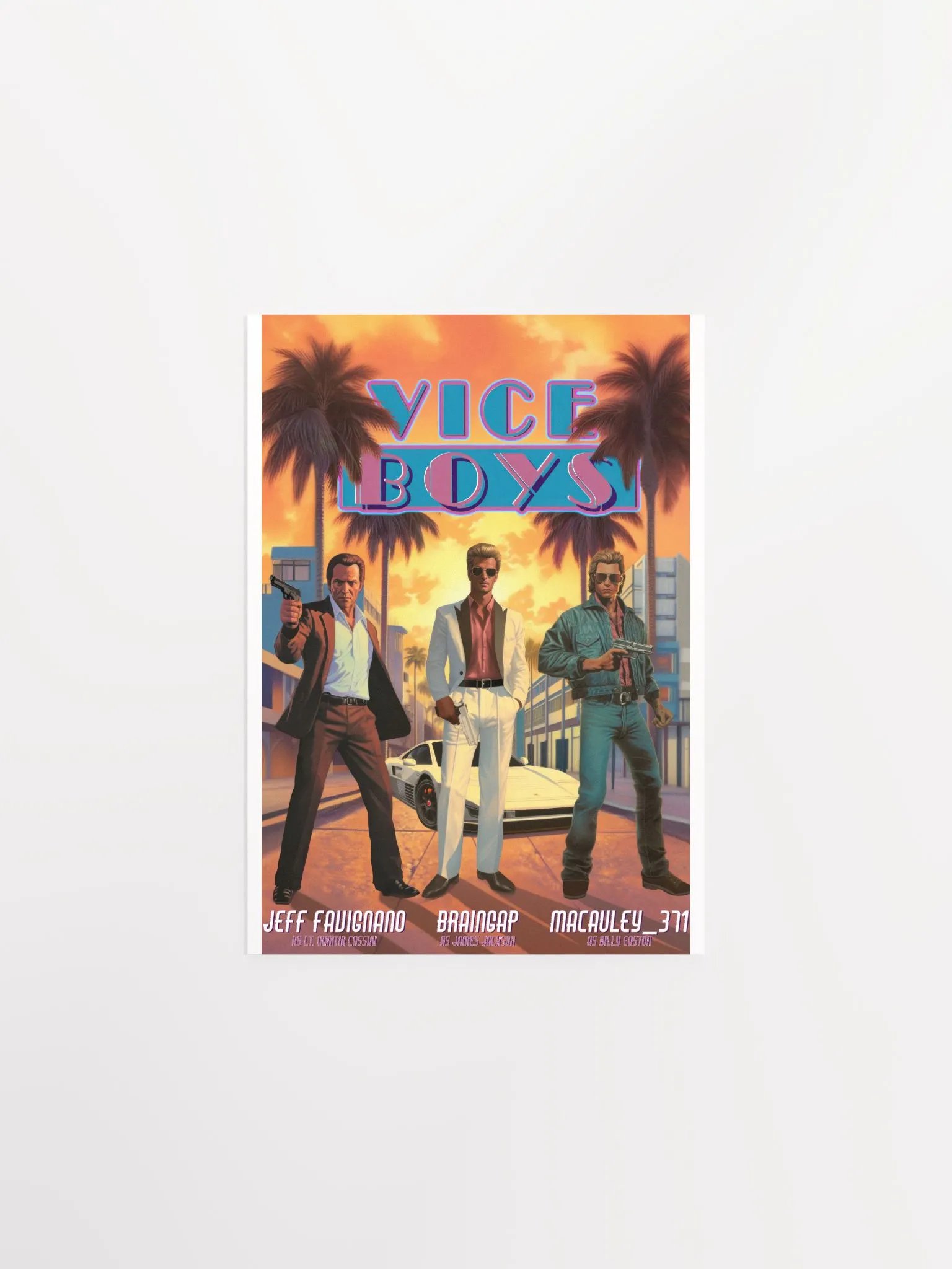 Vice Boys Miami Sunset Poster (Unframed) product image (1)