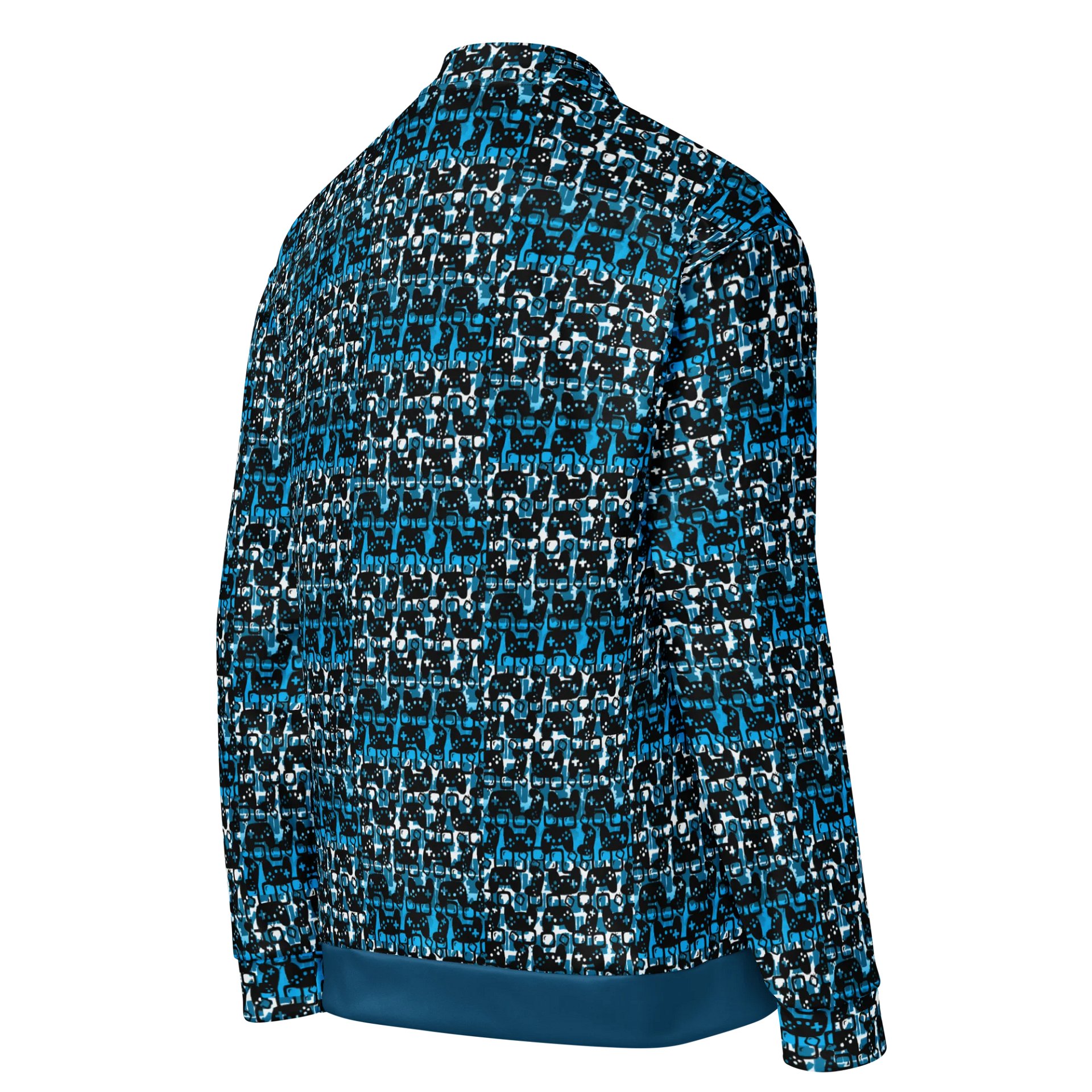 Story Lover Unisex Bomber Jacket (Blue and Black) product image (1)
