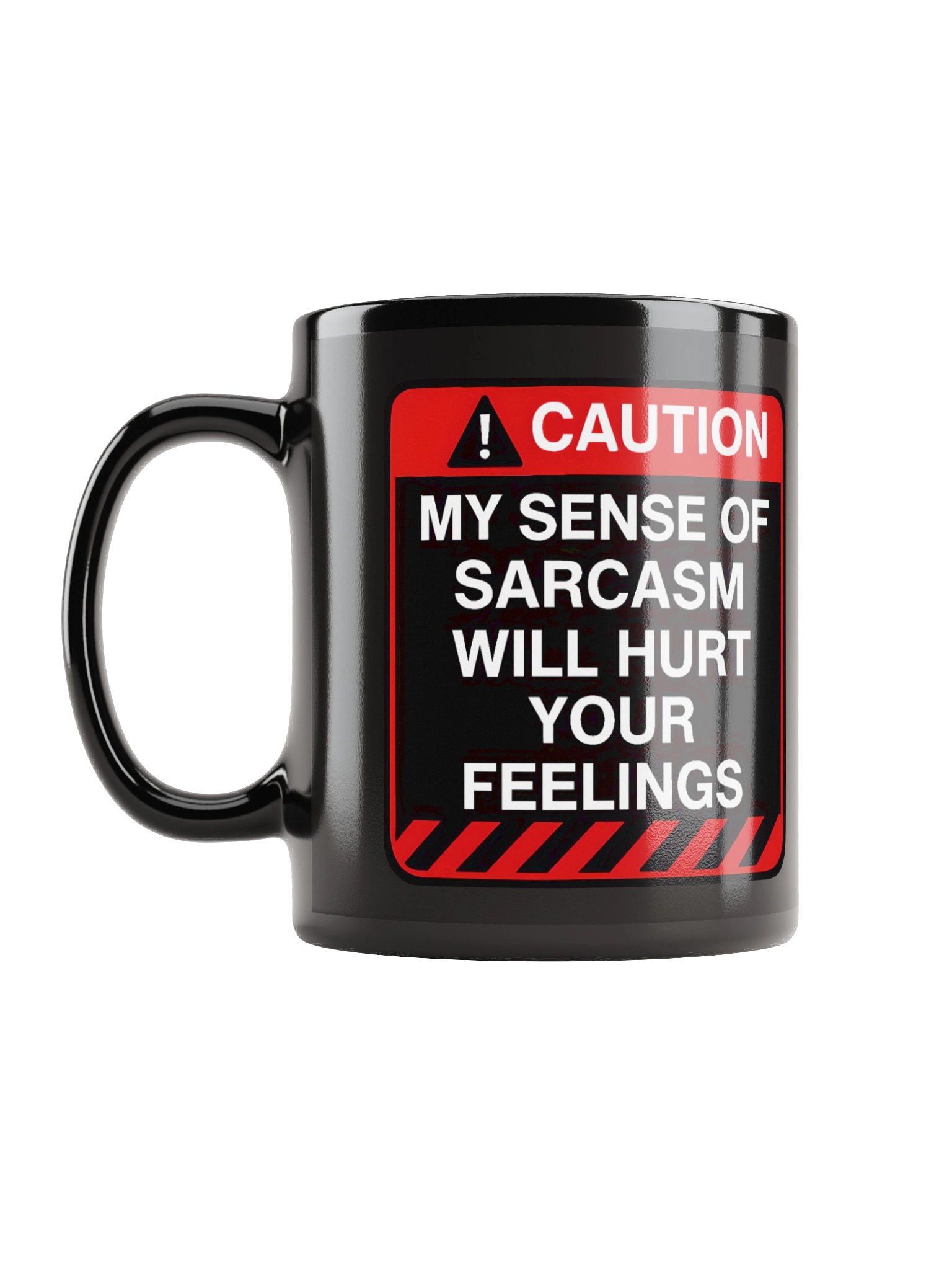 "Caution: My Level Of Sarcasm" Mug – Funny Warning Graphic Mug | Bold Sarcastic Humor Mug product image (1)