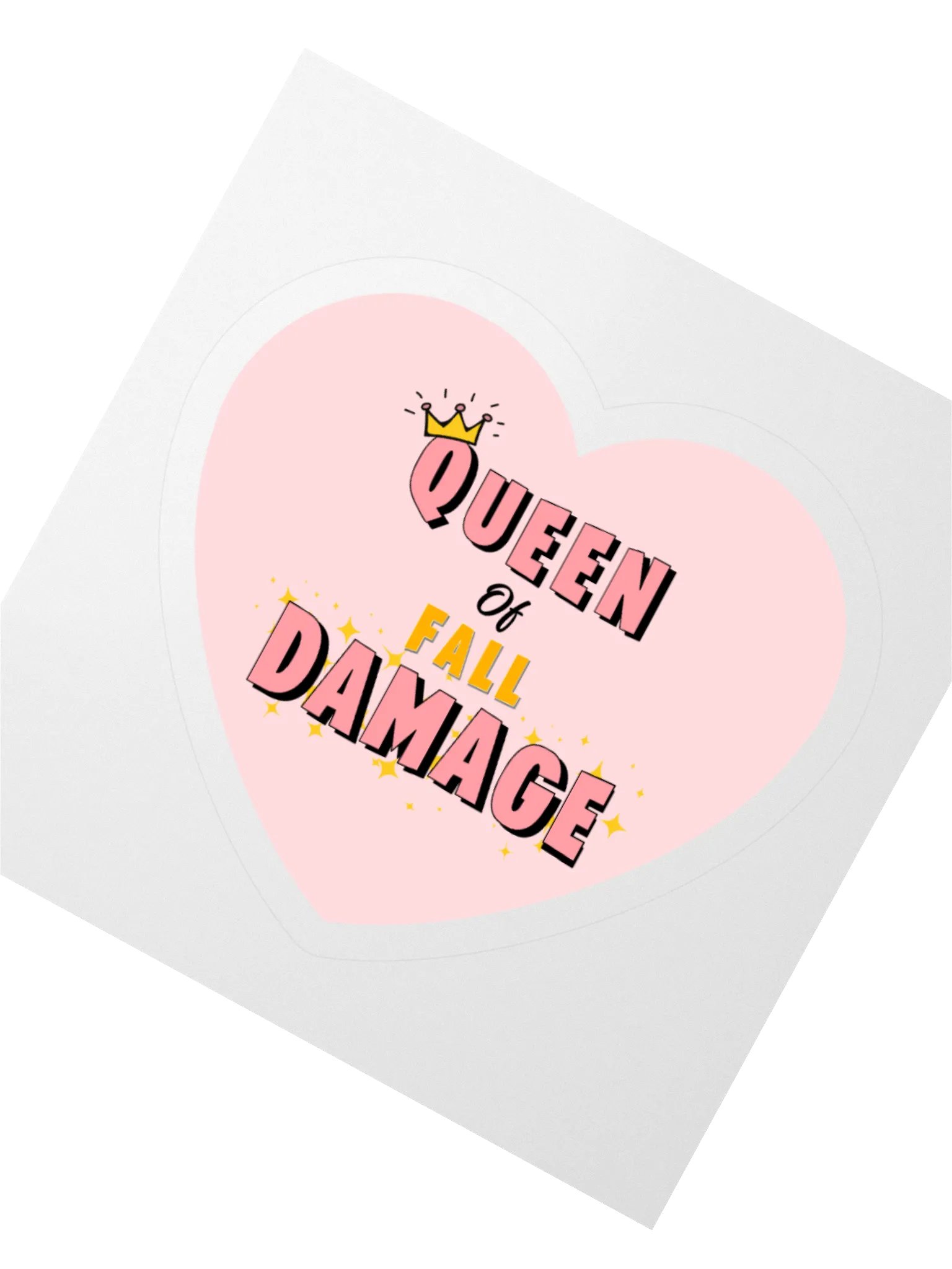 Queen of Fall Damage Vinyl Sticker product image (2)