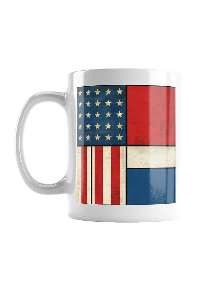 Vintage Flag Grid Glossy Mug product image (3)