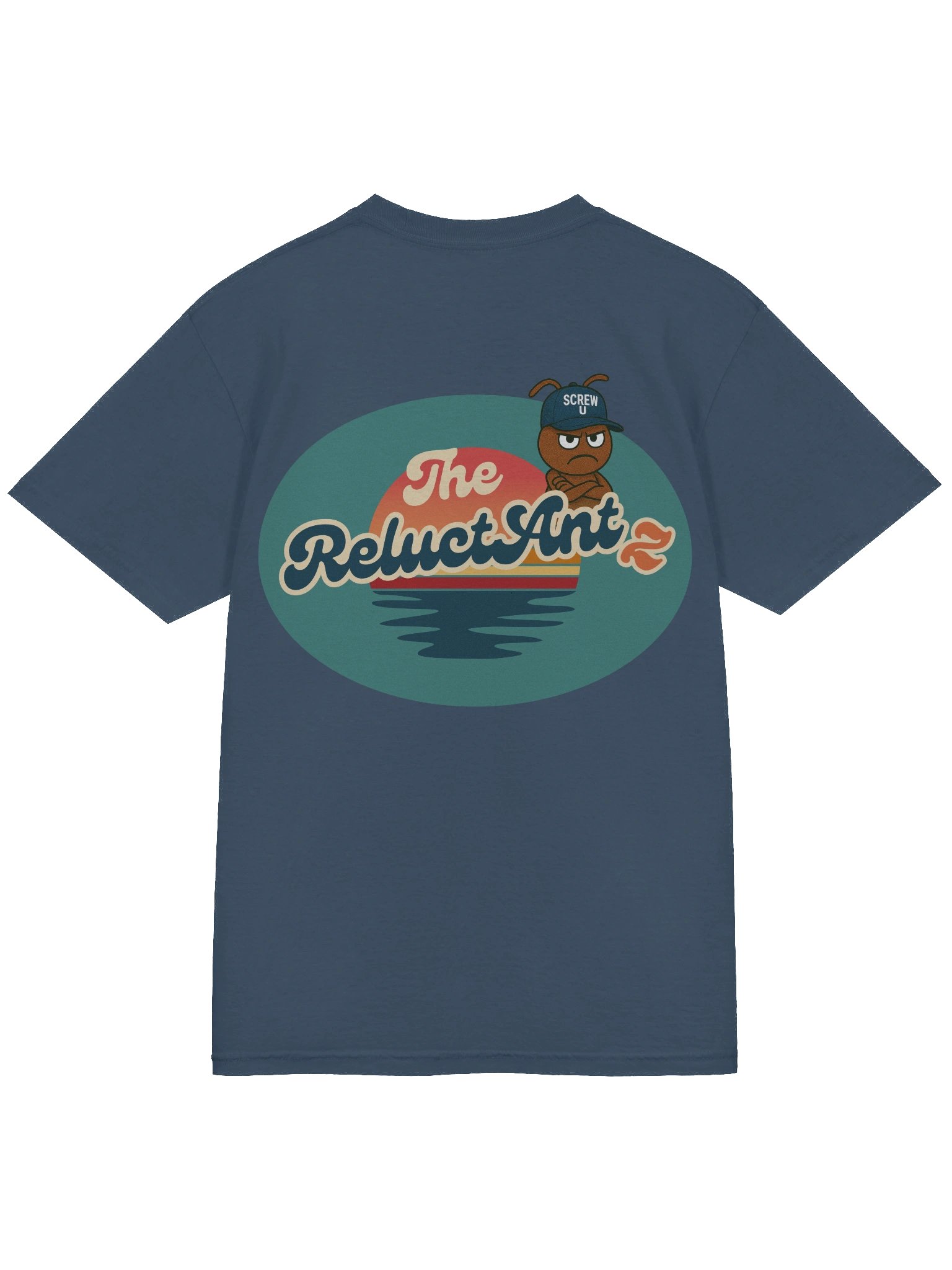 Screw U T-Shirt by The ReluctAntz - Midnight Blue product image (5)