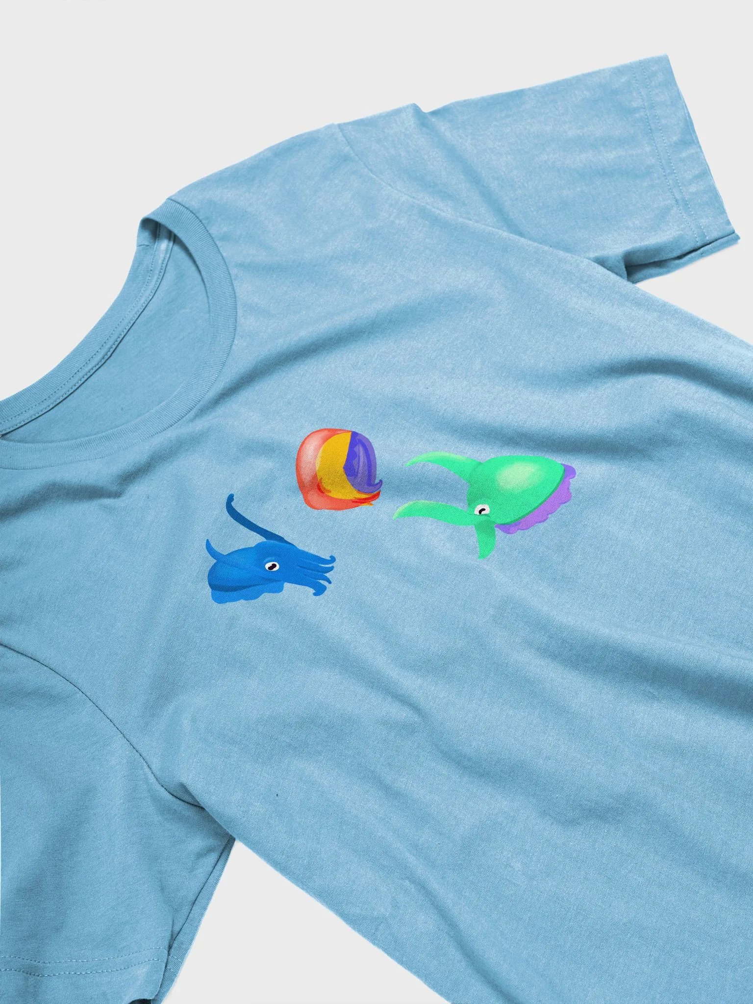 Beachball Cuttlefish Doodle Tee product image (3)