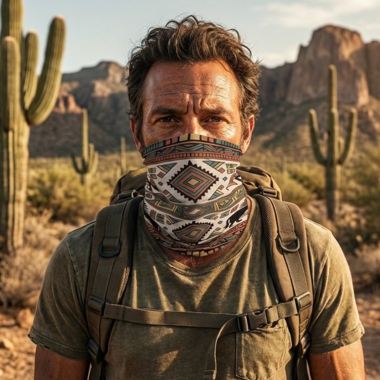 Nomad Neck Gaiter – Mexican Symmetry Edition 04 product image (1)