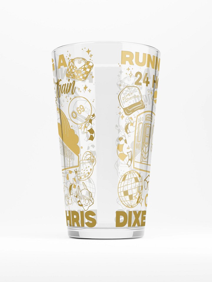 24hr Train Pint Glass - Yellow product image (2)