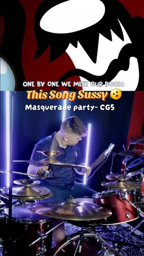 This song is sussy 🤣🤪🥁 Masquerade Party- @cg5beats #amongus #explorepage✨ #cg5 #drums #amongusmemes
