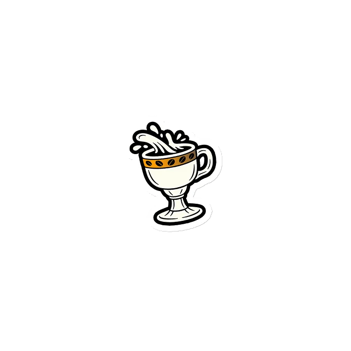 Chalice-Mug Splash Die-Cut Magnet (White) product image (1)