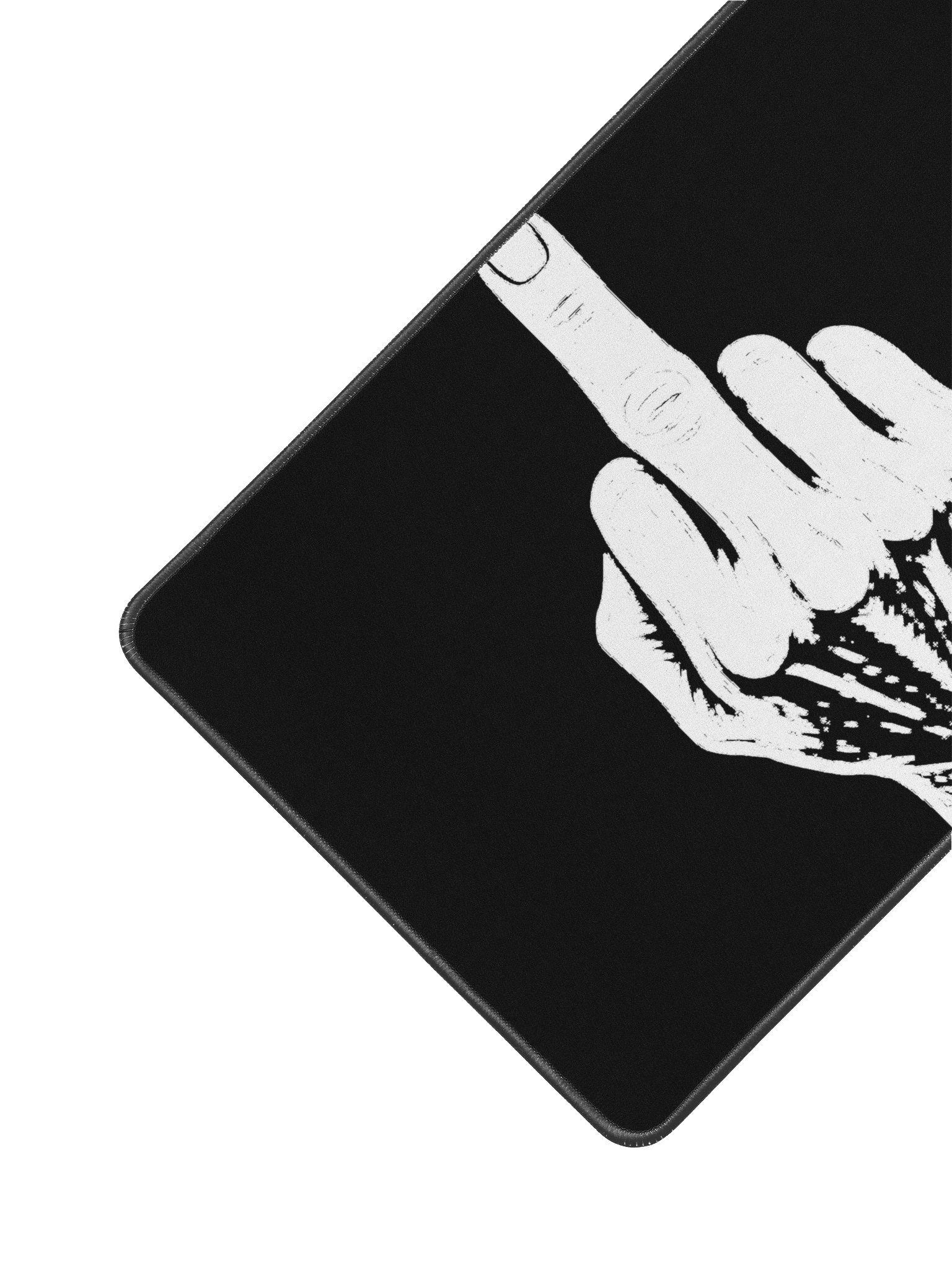 No ShopCo Middle Finger Desk Mat - White product image (2)