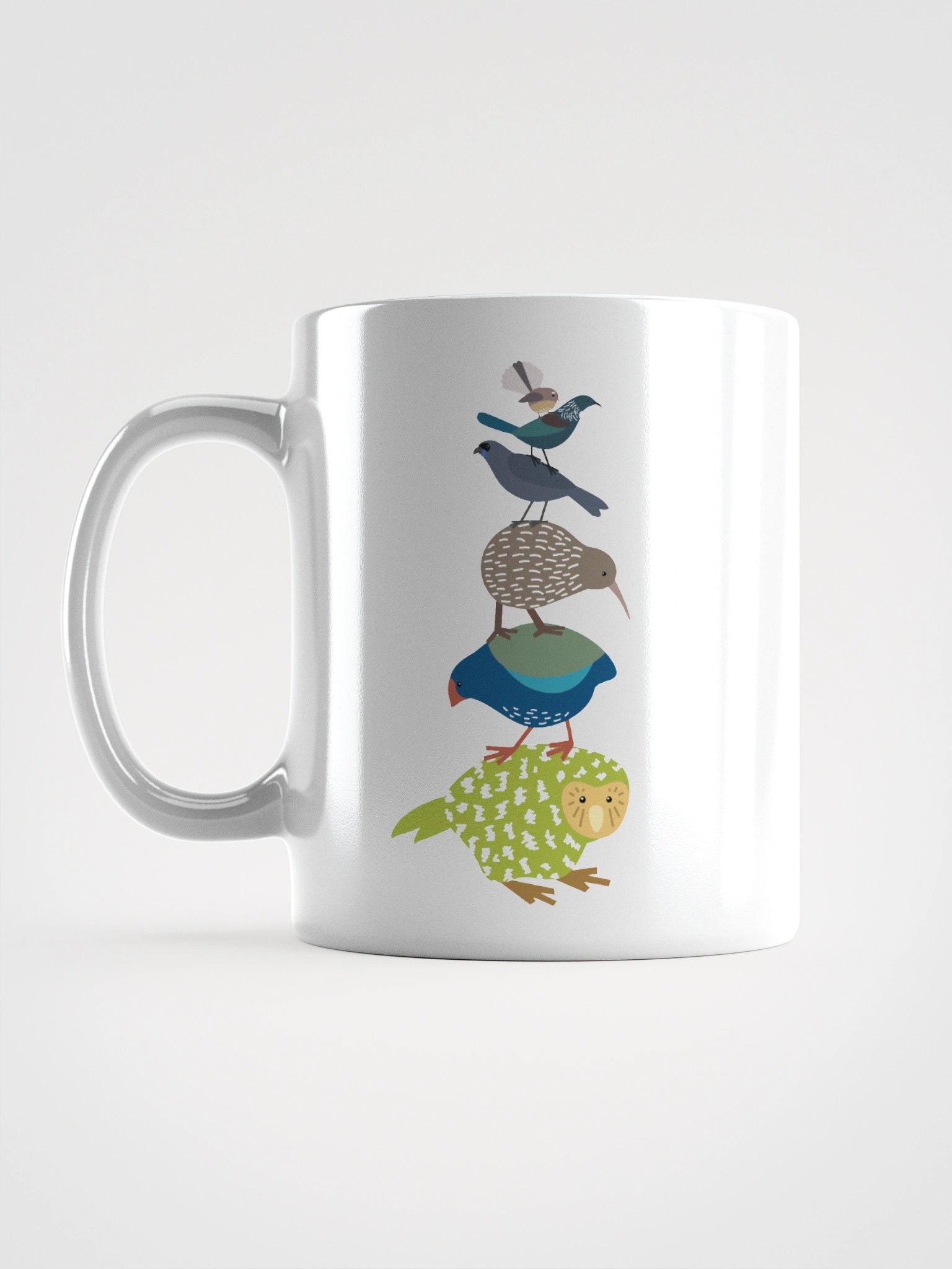 Stacked New Zealand Birds Mug product image (1)