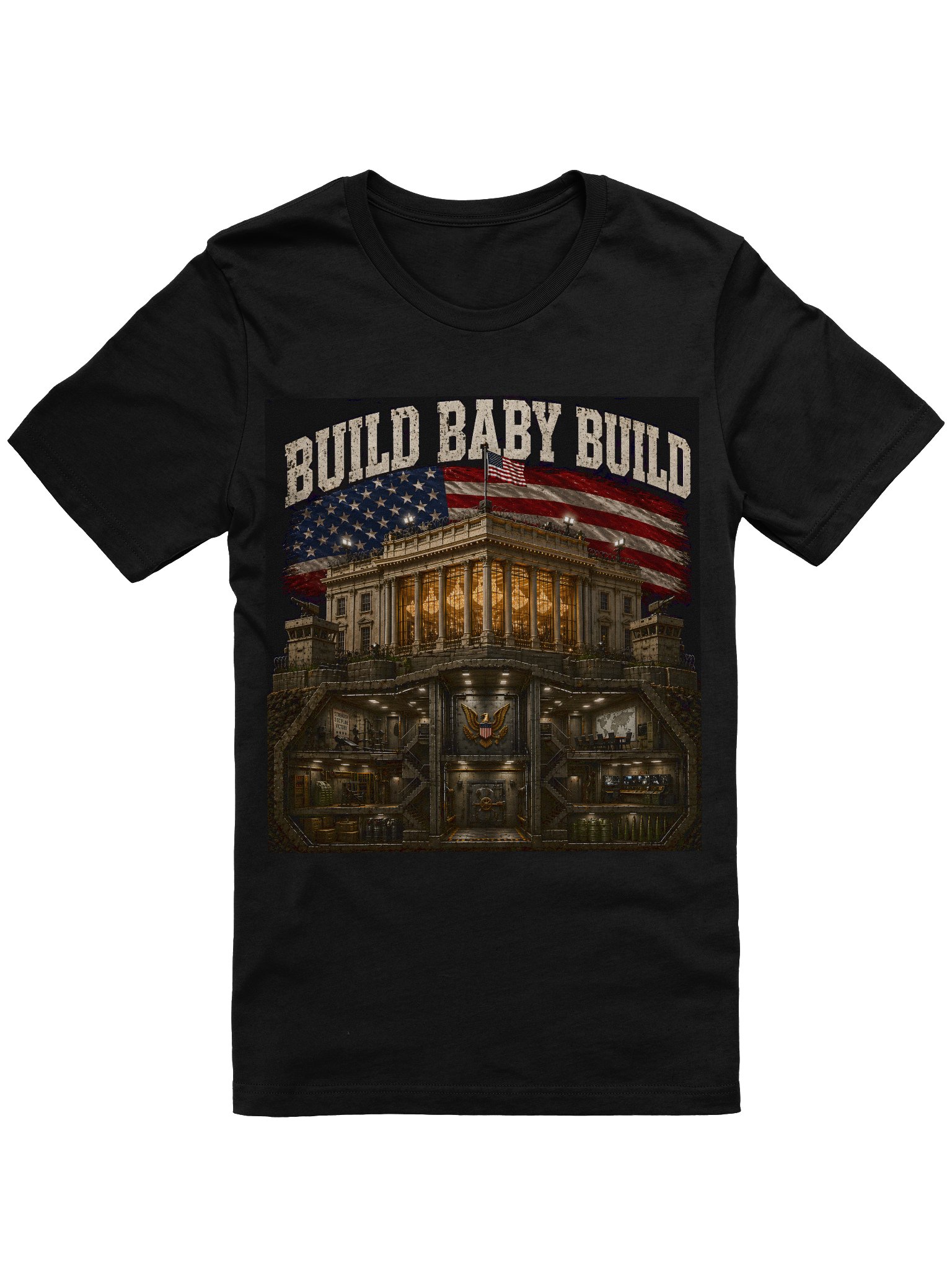 Women’s BUILD BABY BUILD — Fortified Ballroom Graphic Tee product image (1)