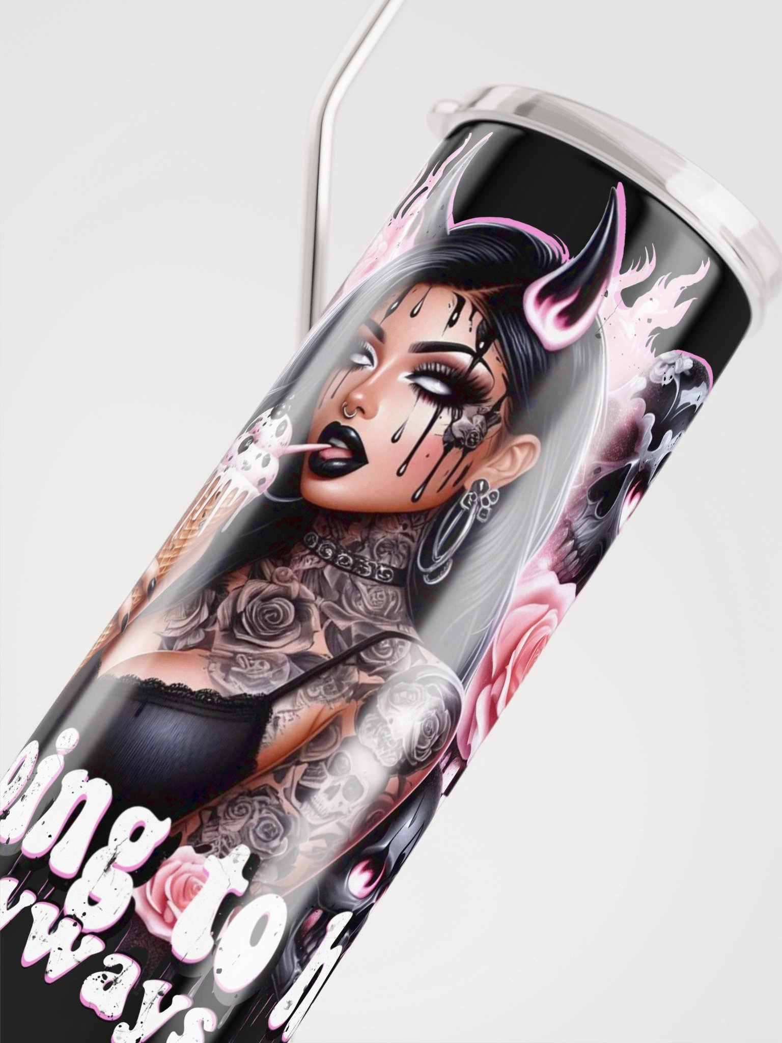 Gothic Devil Stainless Steel Tumbler product image (4)