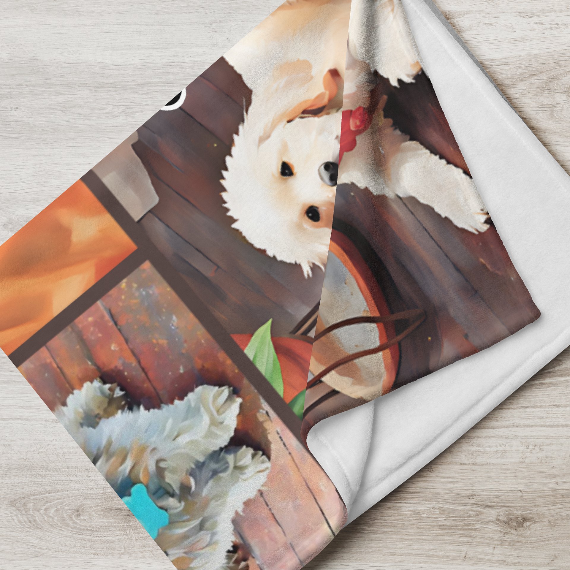 YOUR BEST FRIENDS! / THROW BLANKET WITH PERSONALIZED NAME product image (2)