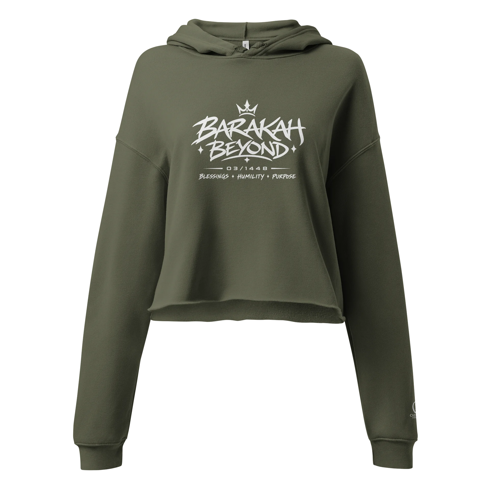 Barakah Beyond 03 Signature Adult Crop Hoodie product image (5)