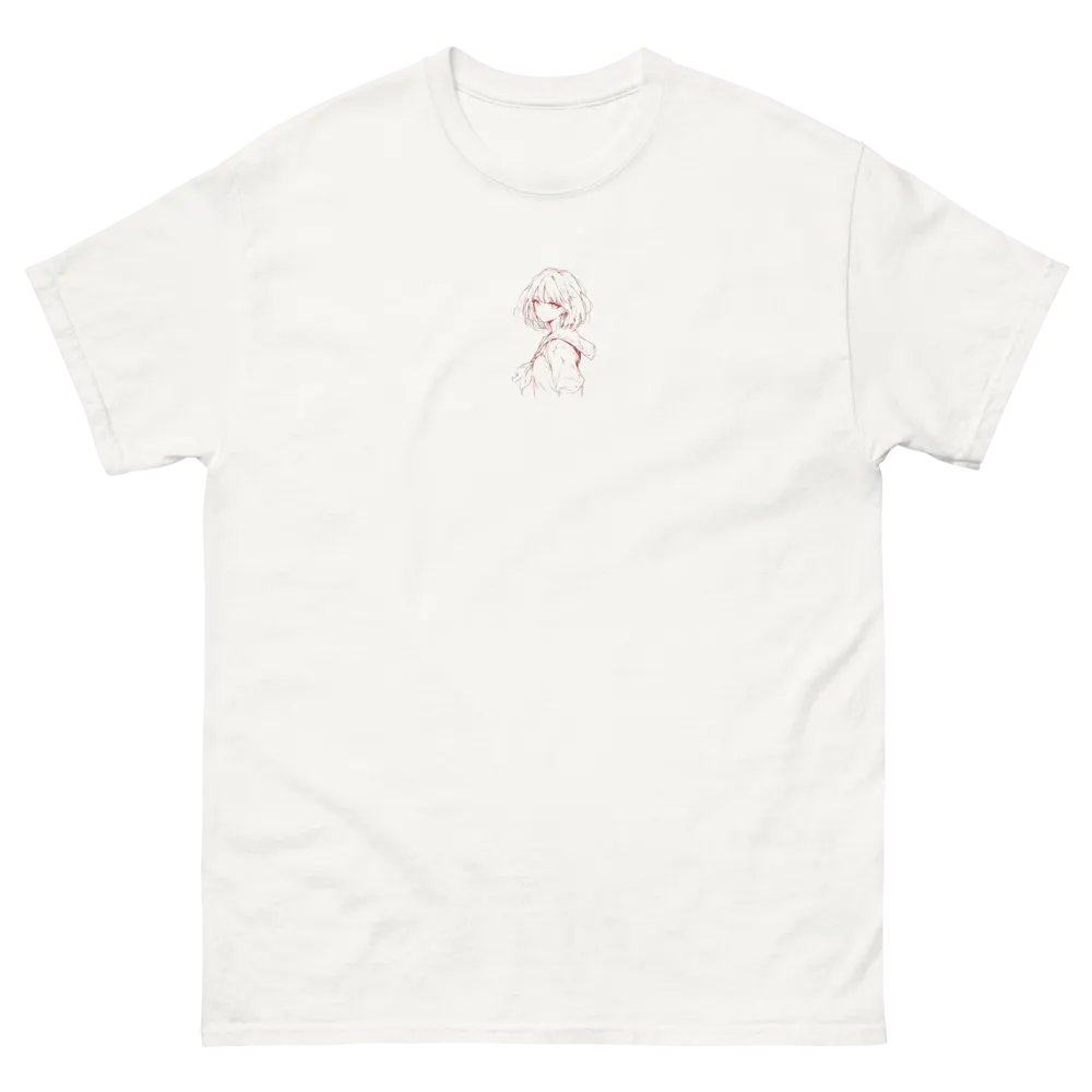 Minimalistic Anime Heavyweight Embroidered T-Shirt product image (1)