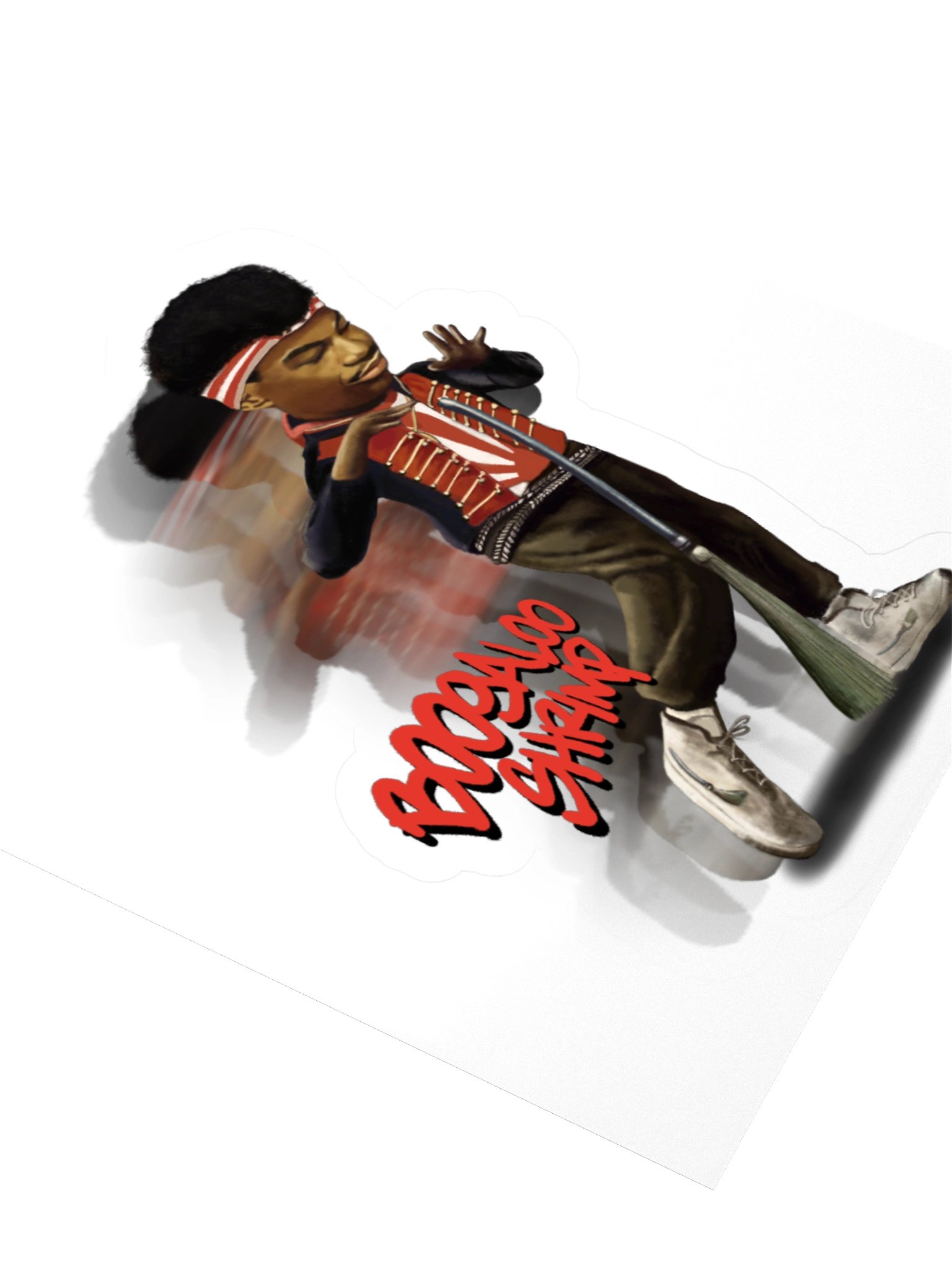 Michael "Boogaloo Shrimp" Chambers in Motion Vinyl Stickers product image (3)