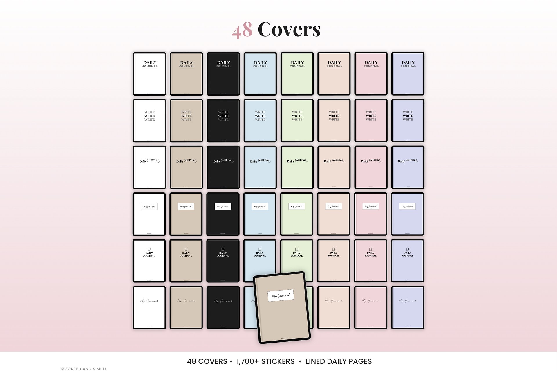 Digital Lined Journal - Pink product image (3)