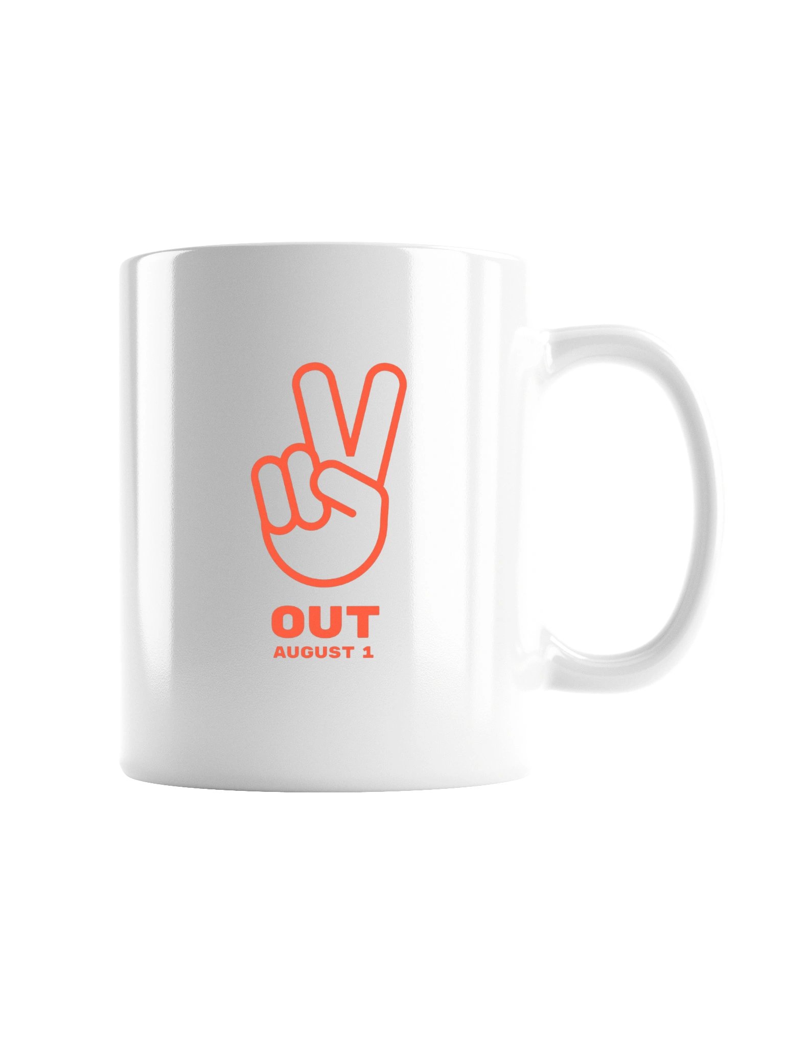 Peace Out August 1 Mug (White) product image (7)