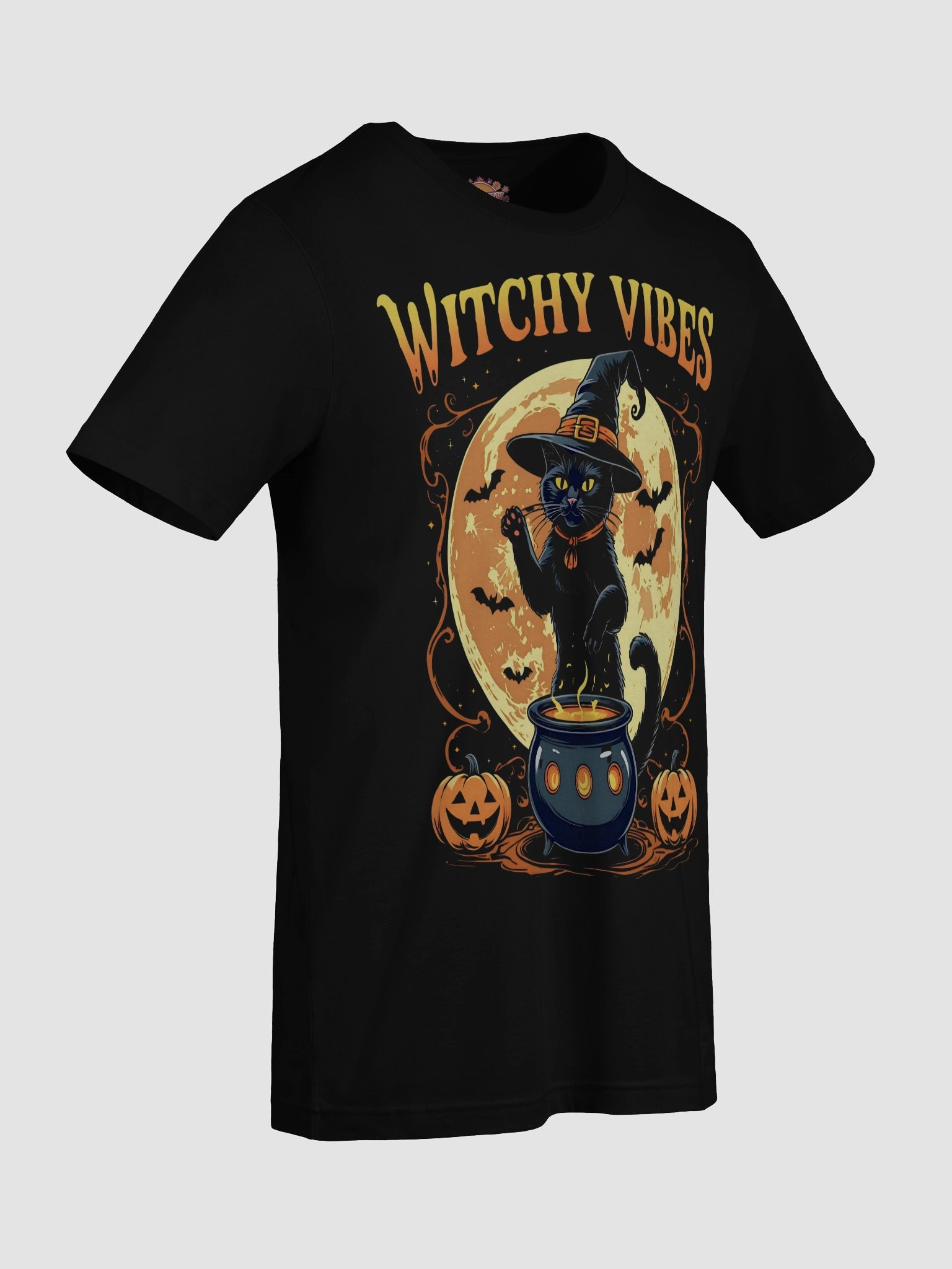Witchy Vibes Black Cat T-Shirt product image (5)