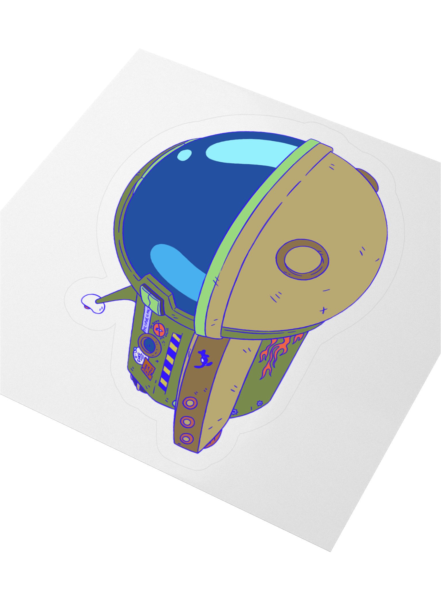 Problematic Spaceship Sticker product image (3)