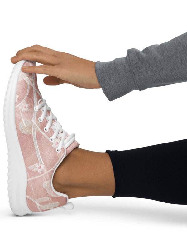 Women's Pretty & Pink Asian inspired Painted Athletic Kicks product image (1)