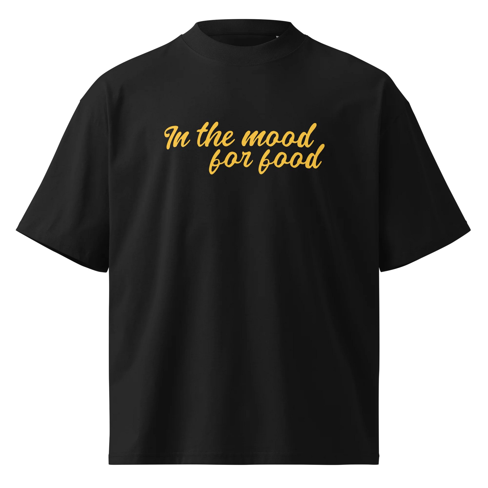 In The Mood For Food | Organic Oversized Tee – Mustard product image (1)