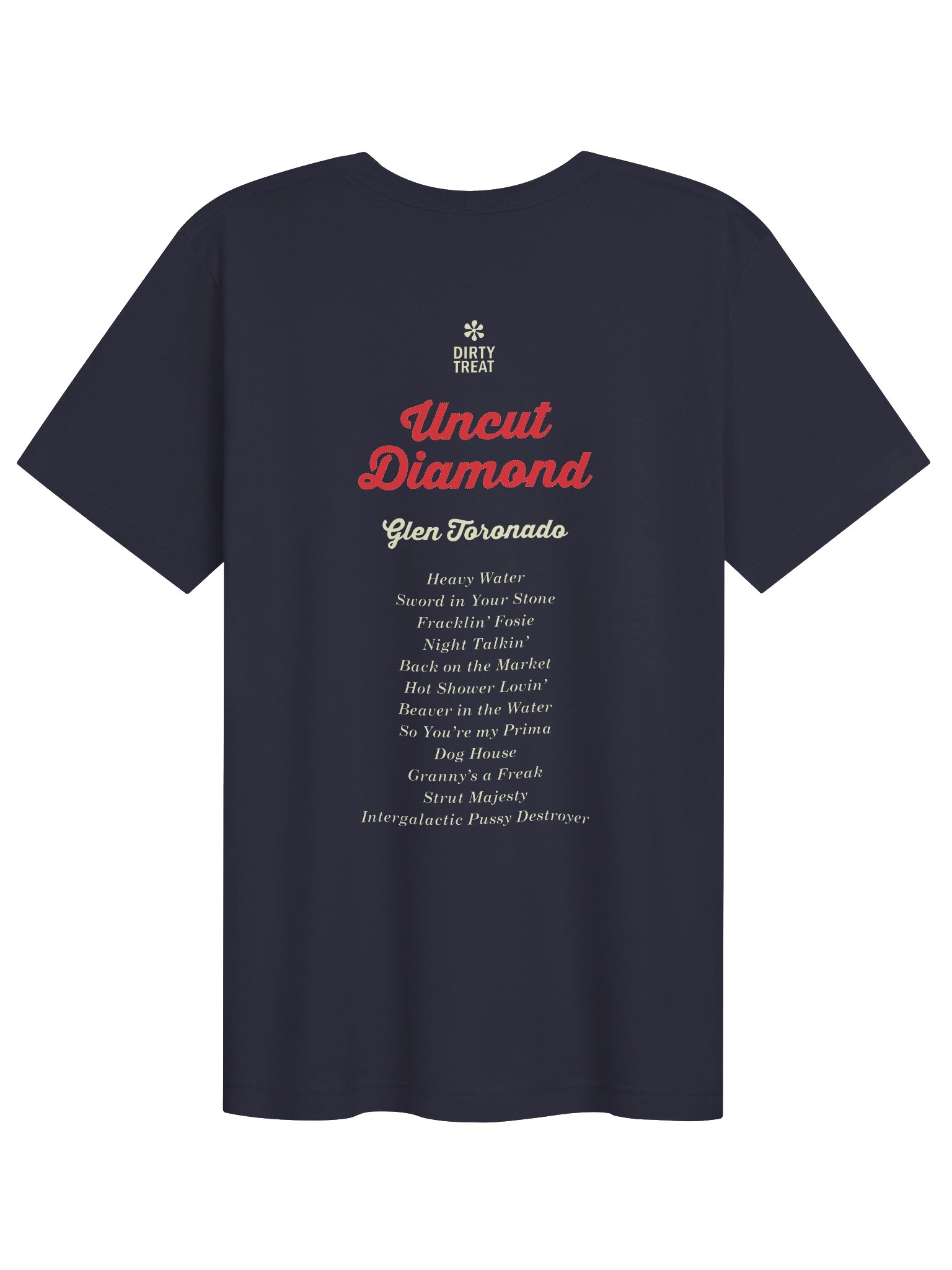 Glen Toronado - Uncut Diamond Tracklist T-Shirt product image (2)