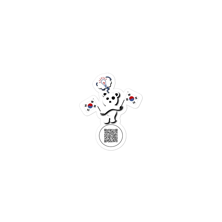 Korea Republic — Country Bear Sticker | BehrBrained Media product image (1)