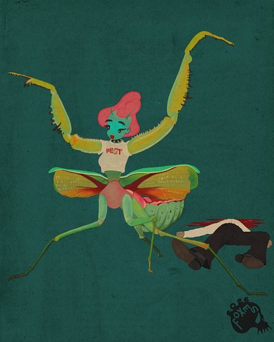 List: #sotbgc11 Prompt: #pest 
.
.
.
#seasonofthebadguysclub #mantis #prayingmantis