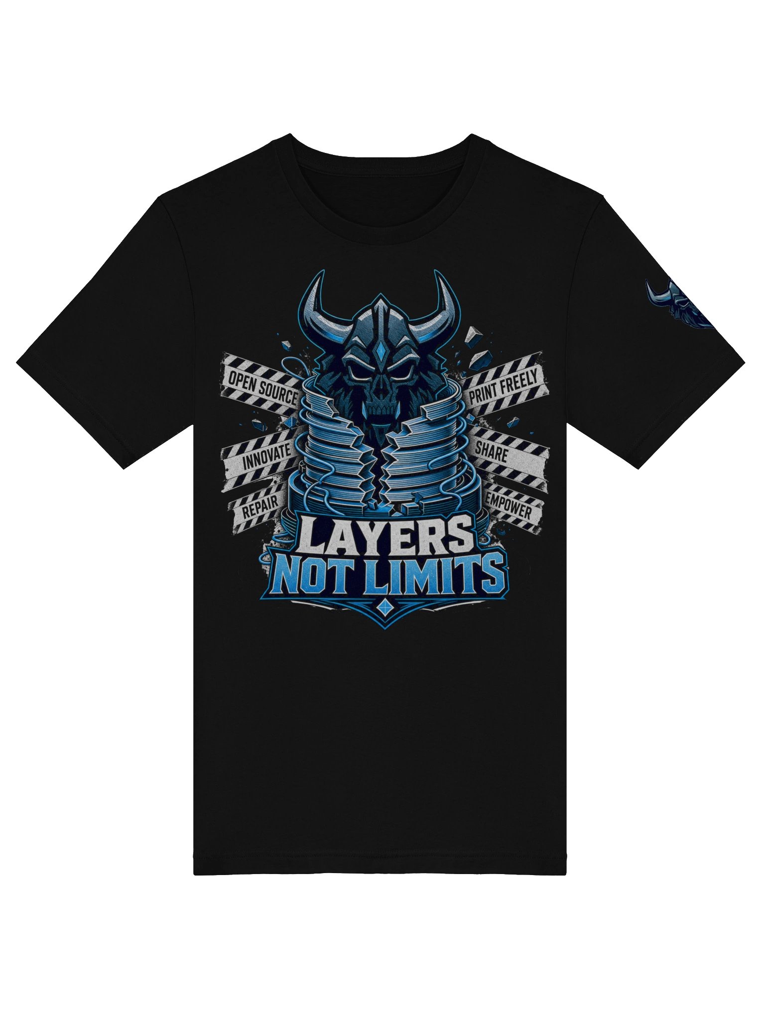 LAYERS NOT LIMITS — Open Source Helmet Tee product image (41)