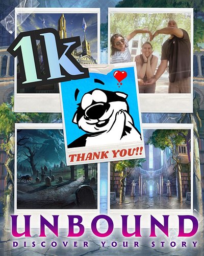 1k 💙✨

From a dream to a growing community. Thank you for supporting us! 🎉

We can’t wait to keep sharing more of Unbound wit...