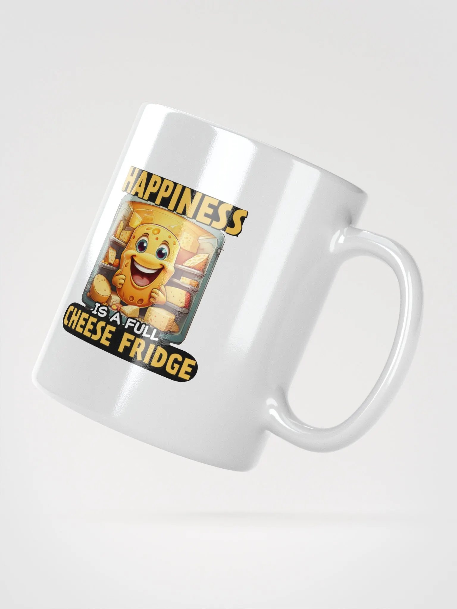 Happiness is a Full Cheese Fridge Mug product image (4)