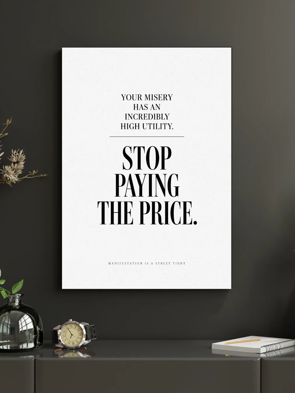 Manifestation Is a Street Fight – Minimalist Printable Wall Art Bundle product image (11)