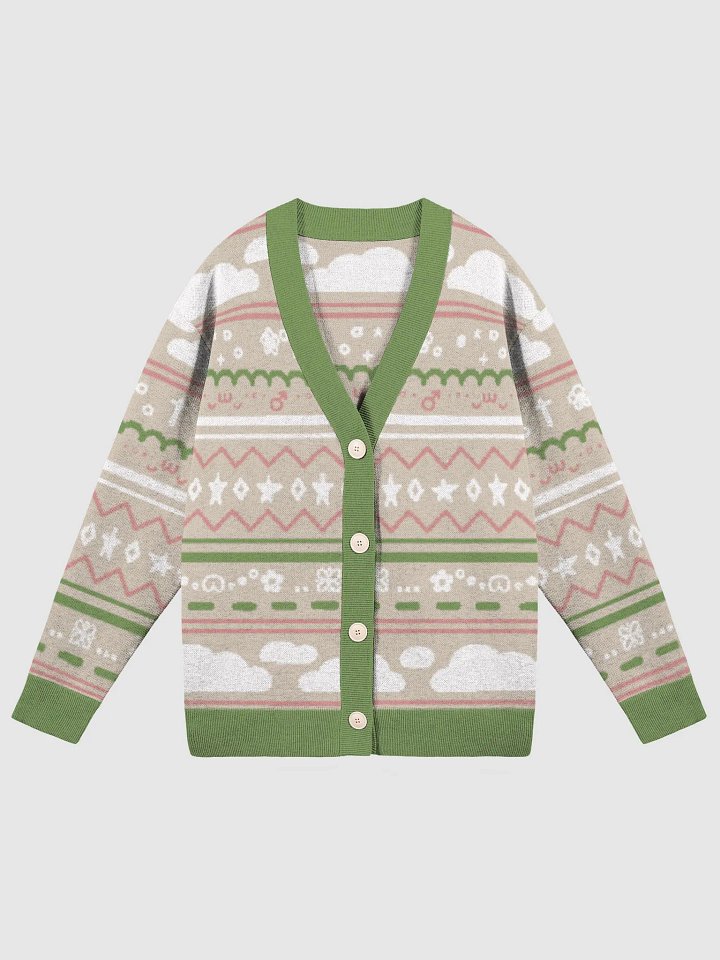 Cloudy Christmas Cardigan - Beige product image (2)