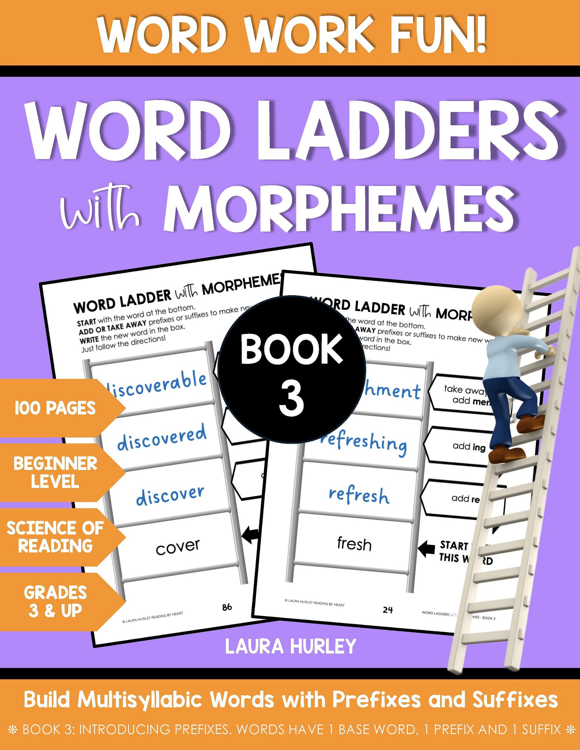 Word Ladders With Morphemes # 3 - Beginner Level C product image (1)