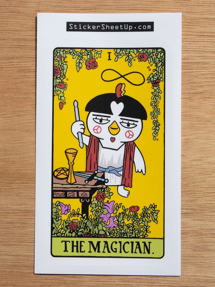 The Magician Tarot Card Sticker / Spicy Noodle Edition product image (2)
