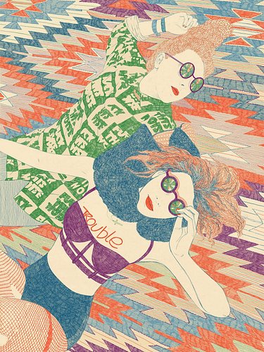 Australian illustrator @annahiggie creates dynamic visuals that merge the elegance of fine art with the energy of contemporar...