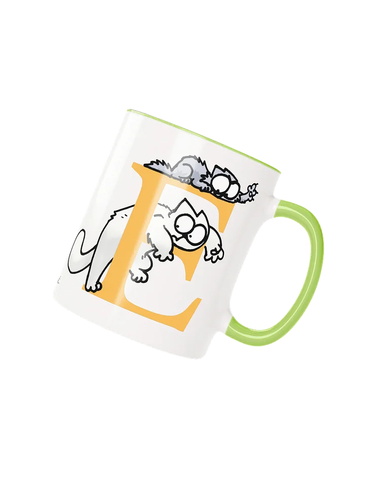 Cat Monogram Mug - E product image (1)