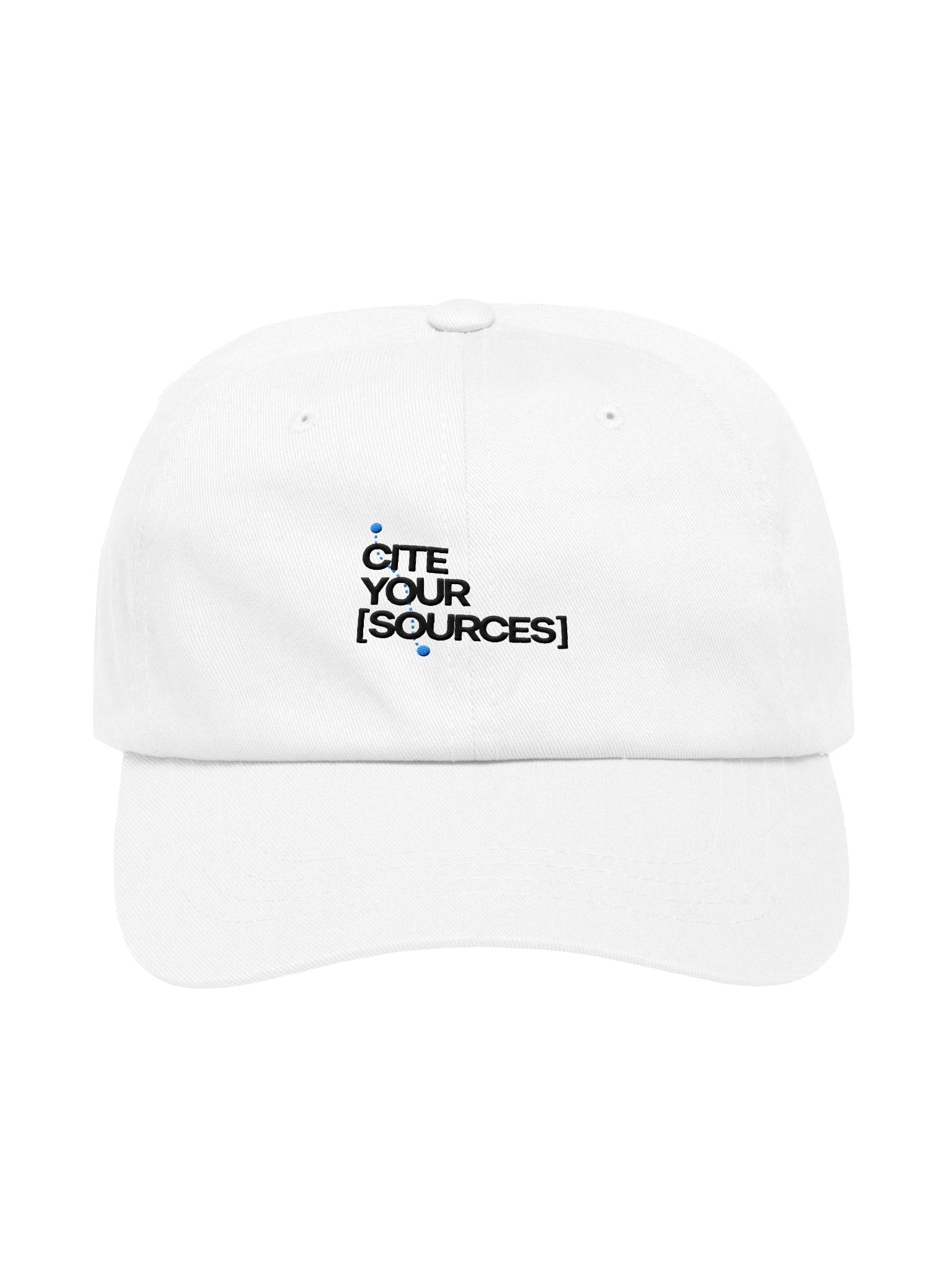 The "Cite Your Sources" Dad Cap (in the Light) product image (1)
