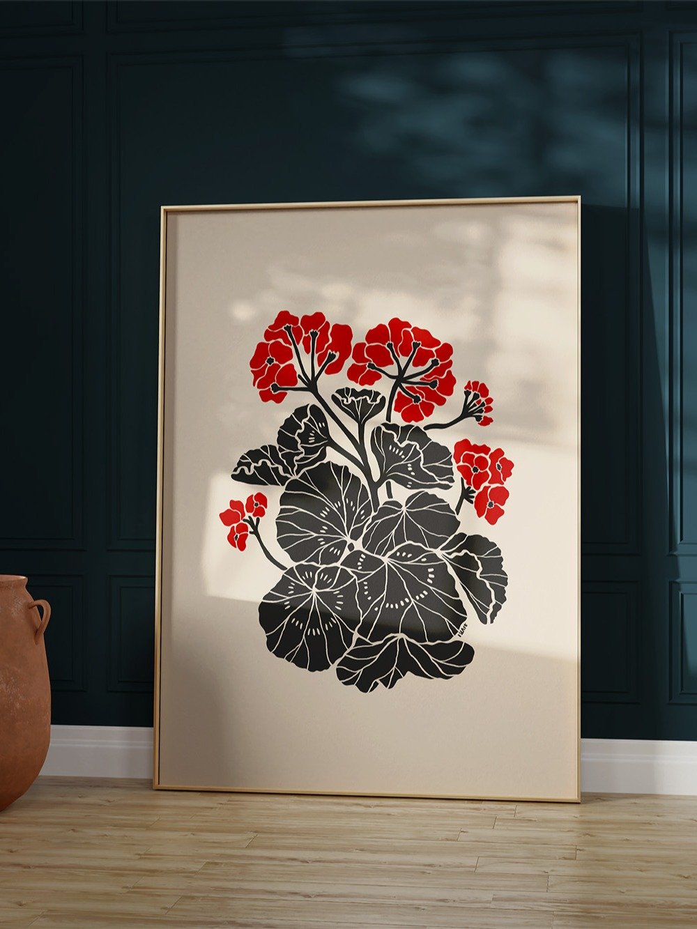 Geranium Flower Art Print, Botanical Poster product image (6)