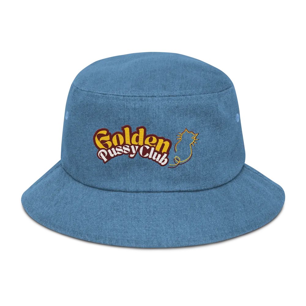 GOLDEN PUSSY CLUB denim bucket hat product image (1)