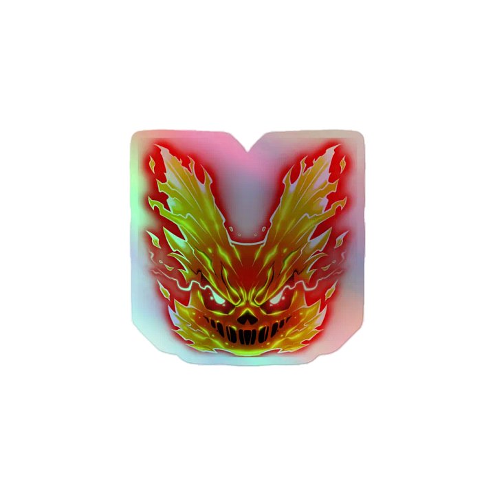 Fire Wabbit Holographic Sticker product image (1)