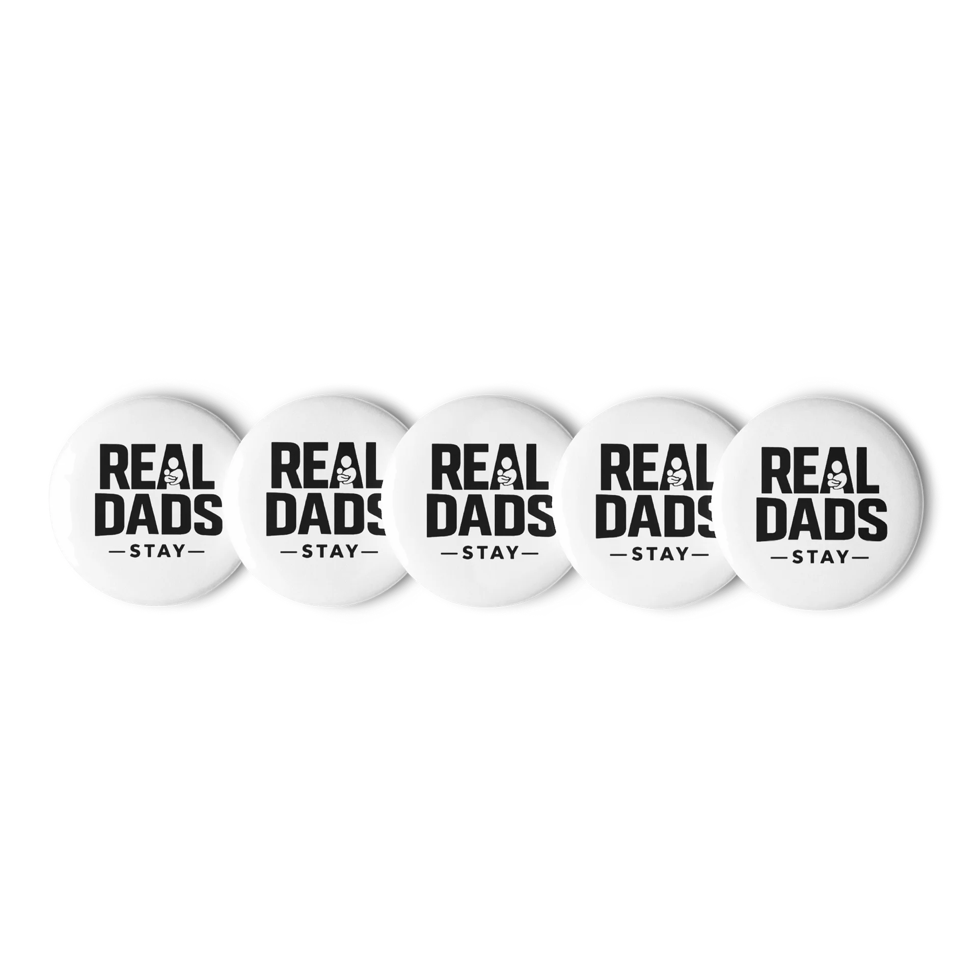 Real Dads Stay Pin Button Set product image (1)