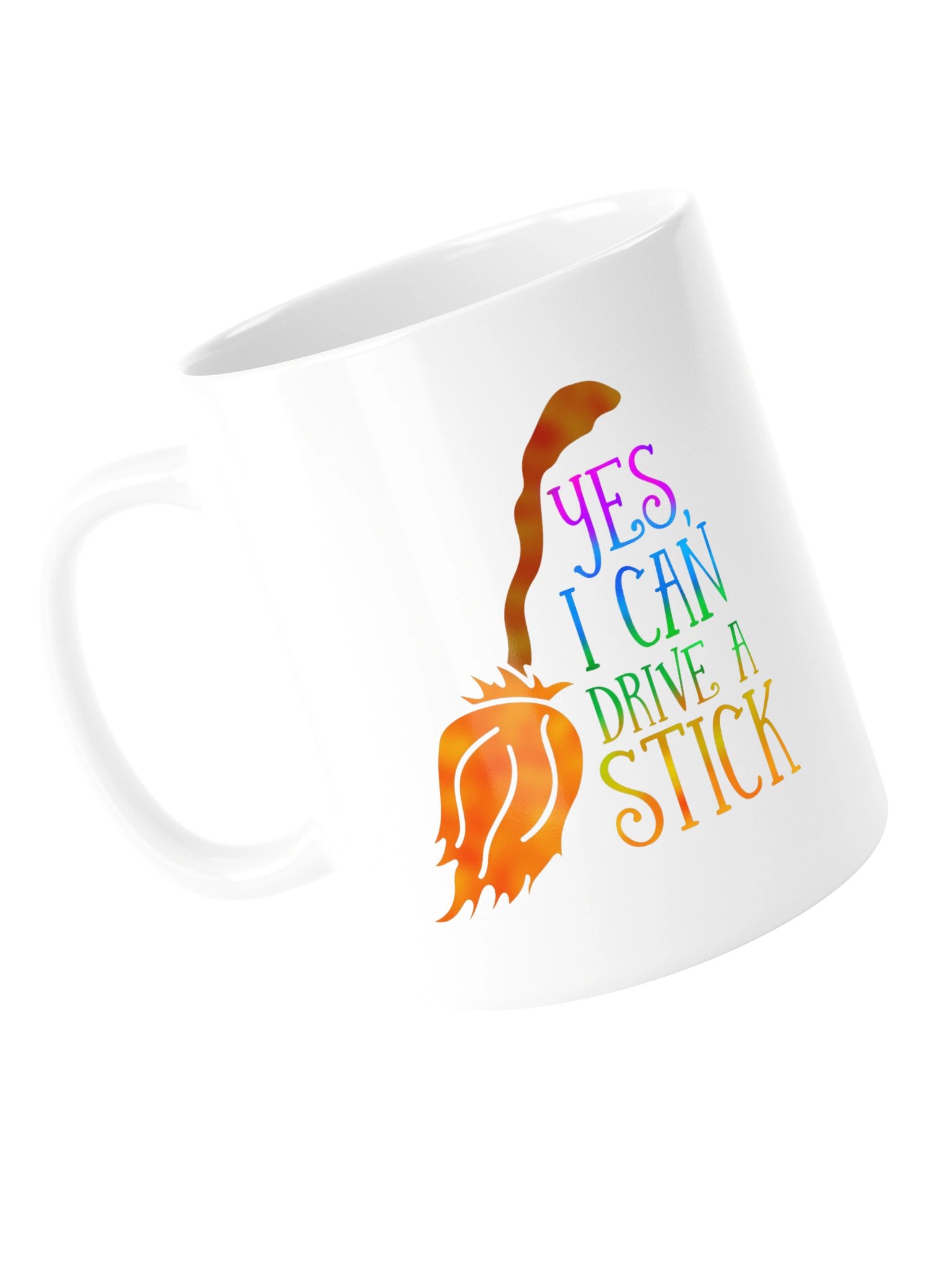 Yes, I Can Drive a Stick White Mug product image (5)